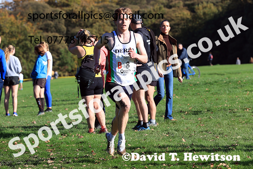 Senior men, 2024 Northern Cross Country Relays, Graves Park, Sheffield.   Photo: David T. Hewitson/Sports for All Pics